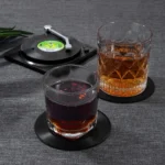 Dessous de verre en vinyle exemple