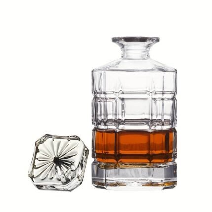 carafe à whisky en verre sans bouchon