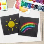 dessous de verre ardoise exemple