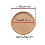 dessous de verre en bois circulaire dimension