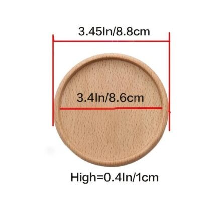 dessous de verre en bois circulaire dimension