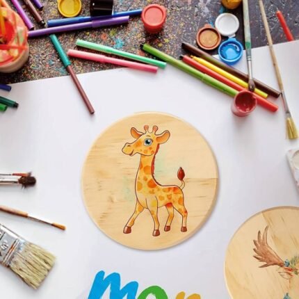 dessous de verre en bois personnalisable dessin