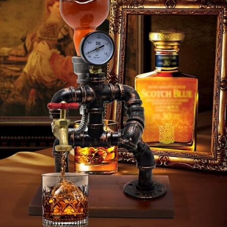 support bouteille steampunk