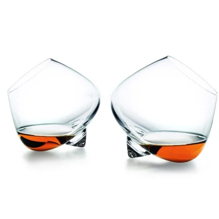 Verre à whisky basculant sans pied