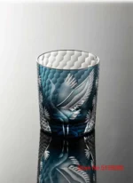 Verre à whisky japonais Kiriko gravée à la main – Image 17