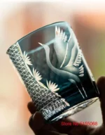 Verre à whisky japonais Kiriko gravée à la main – Image 18