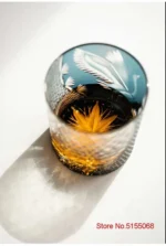 Verre à whisky japonais Kiriko gravée à la main – Image 33