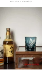 Verre à whisky japonais Kiriko gravée à la main – Image 21