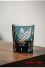 Verre à whisky japonais Kiriko gravée à la main – Image 22