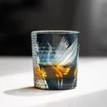 Verre à whisky japonais Kiriko gravée à la main – Image 6