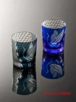 Verre à whisky japonais Kiriko gravée à la main – Image 10